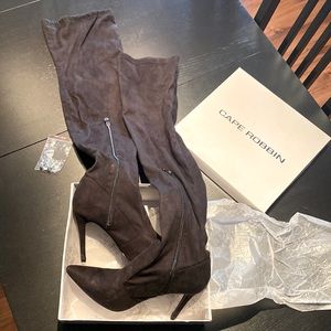 CAPE ROBBIN Black Knee High Boots